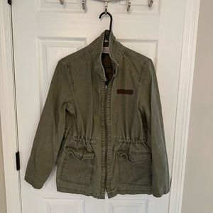Hunter green utility jacket. b.p brand. Size medium